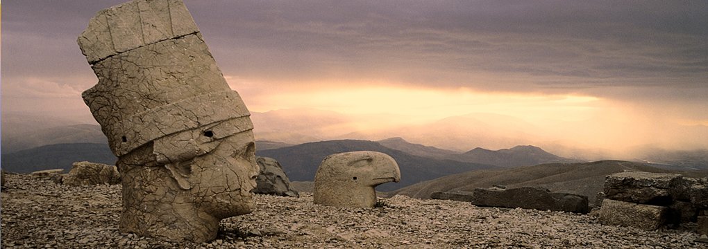 Colossal stone heads on the summit of Mount Nemrut
