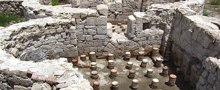 Ancient stone remains in southern Cappadocia